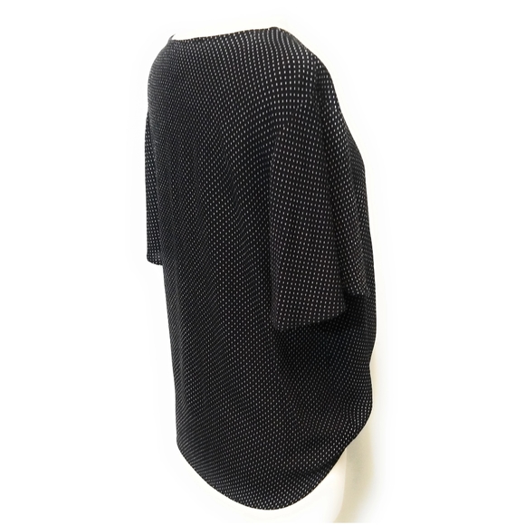 BLUE RAIN Polka Dot Button Front Top Tie Waist S - Picture 4 of 7